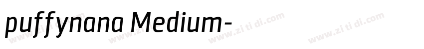 puffynana Medium字体转换